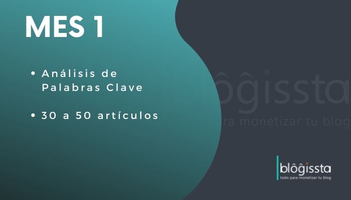 Mes 1 de Cómo Ganar Dinero Con tu Blog en 12 Meses